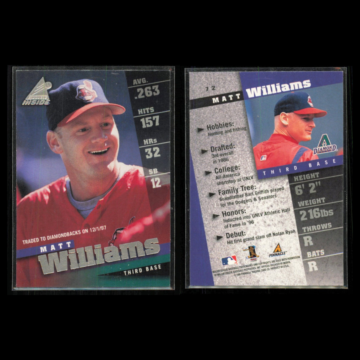 Matt Williams Lot 5 Baseball Cards 1991 Donruss San Francisco Giants Set MLB NM