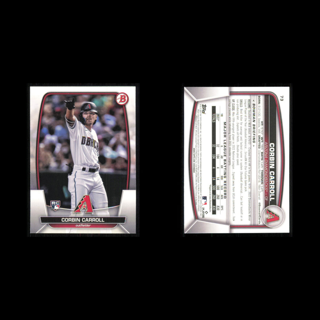 Arizona Diamondbacks Lot 7 Baseball Cards Bowman Chrome Prospects NM Baseball