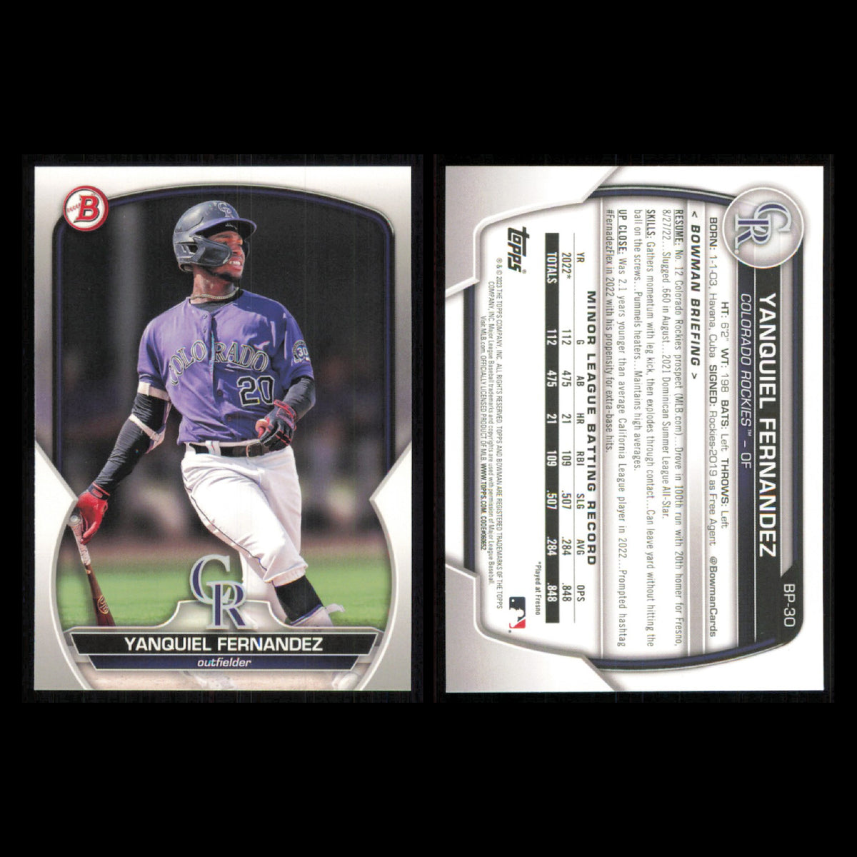 Colorado Rockies Lot 10 Baseball Cards Bowman Kris Bryant NM Baseball MLB