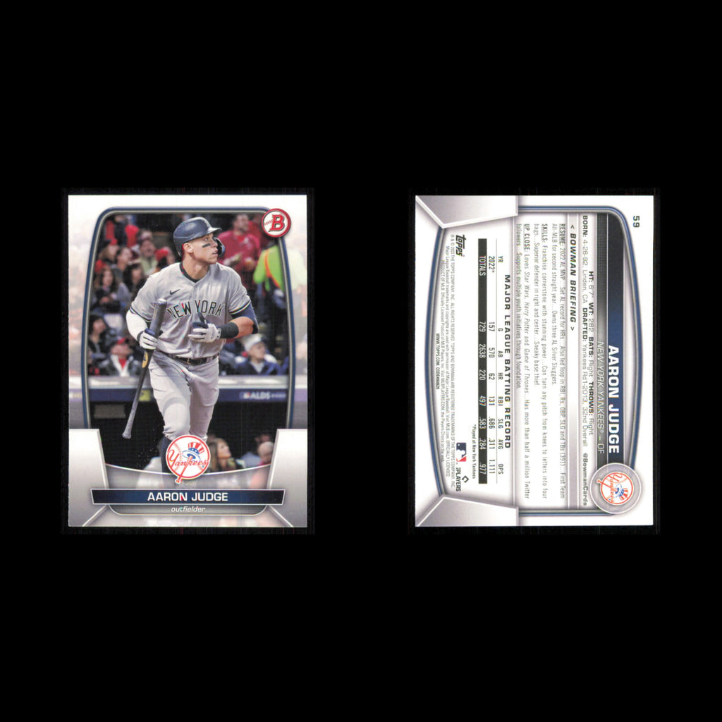 Marcos Cabrera Lot 8 Baseball Cards 2023 Bowman Chrome Prospects Yankees Set MLB