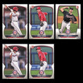 Washington Nationals Lot 5 Baseball Cards Bowman Prospects James Wood NM MLB