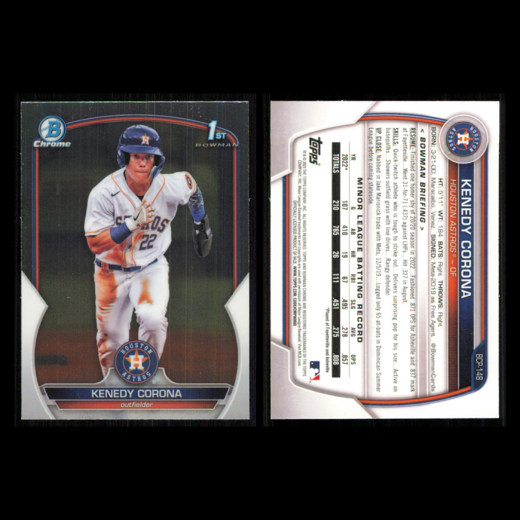 Houston Astros Lot 10 Baseball Cards Bowman Prospects Drew Gilbert NM Baseball