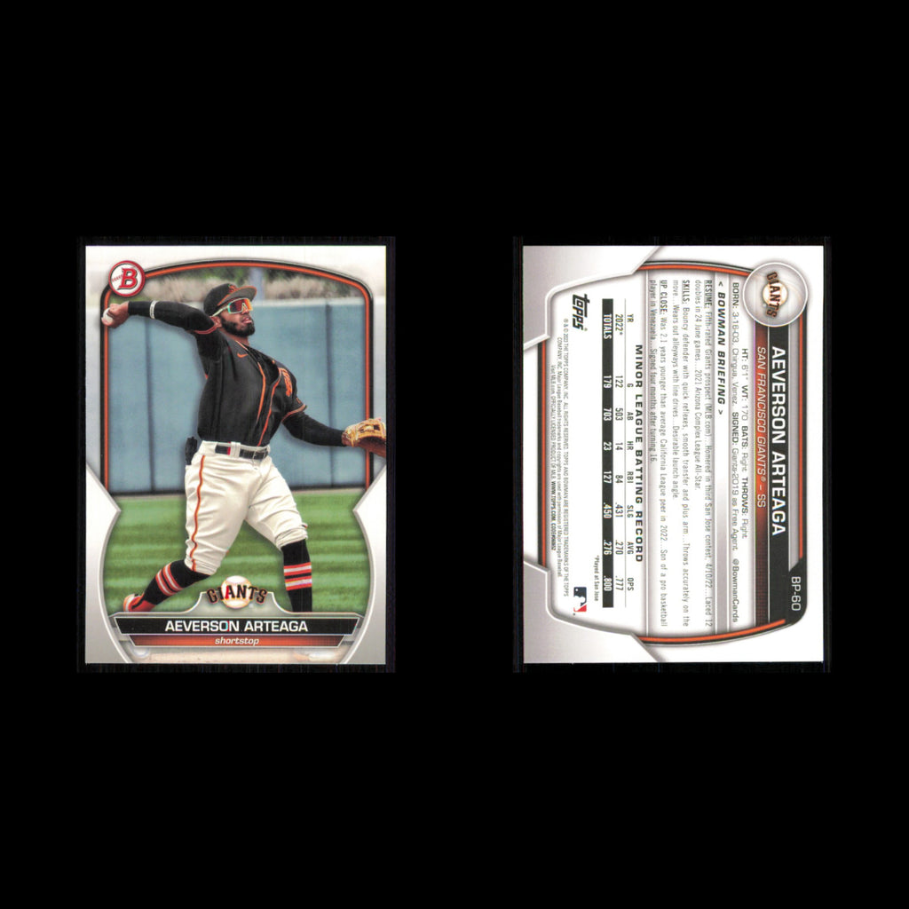 San Francisco Giants Lot 7 Baseball Cards Bowman Brandon Crawford NM Baseball