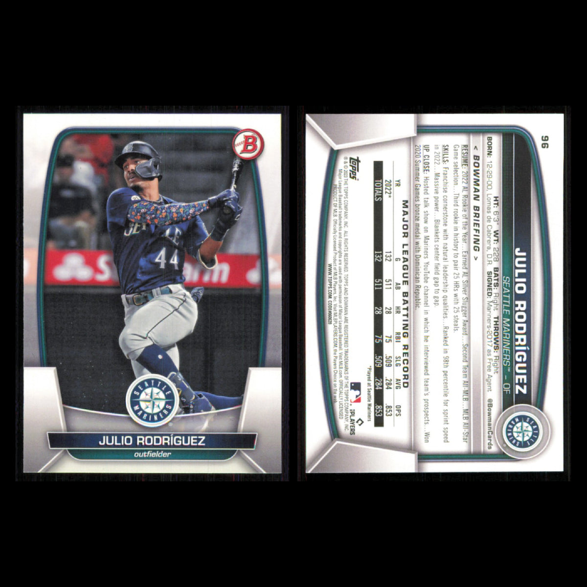 Seattle Mariners Lot 11 Baseball Cards Bowman Prospects Martin Gonzalez NM MLB
