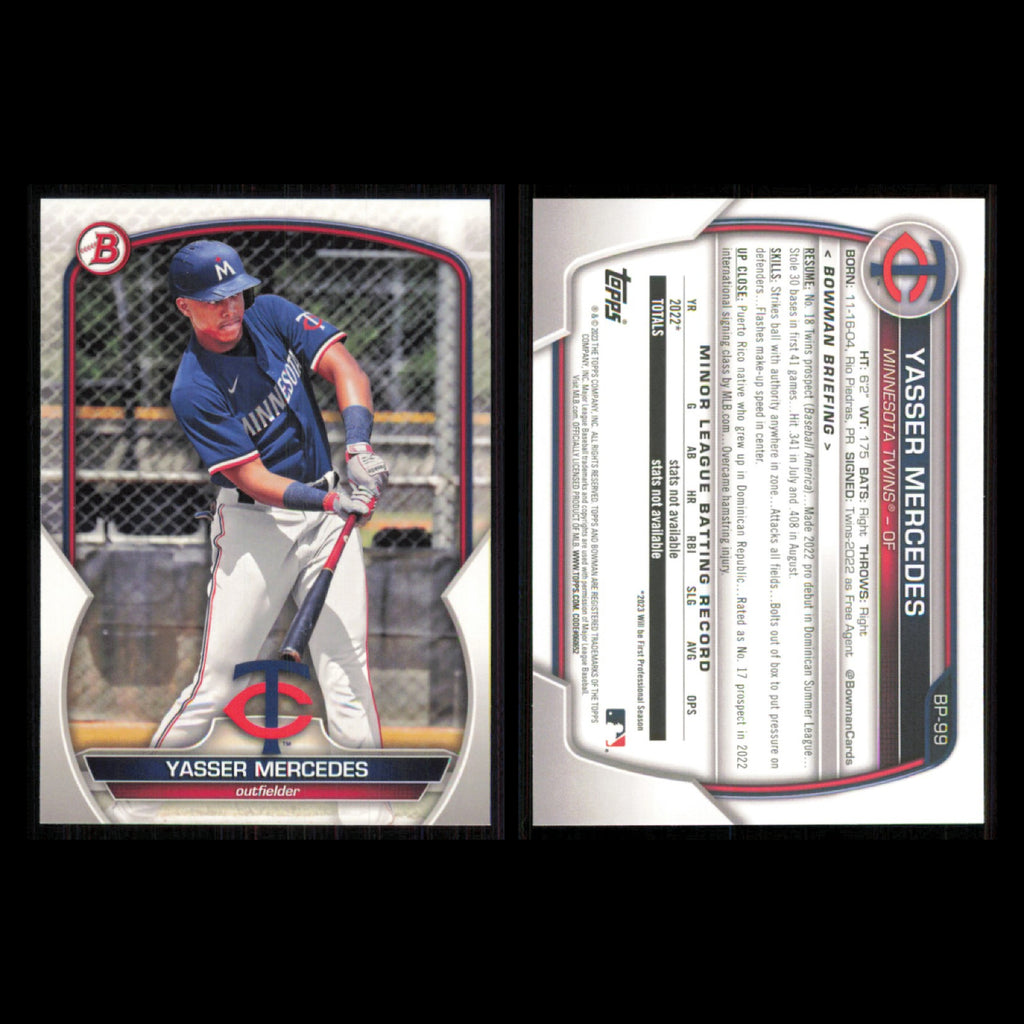 Minnesota Twins Lot 11 Baseball Cards Bowman Byron Buxton NM Baseball MLB