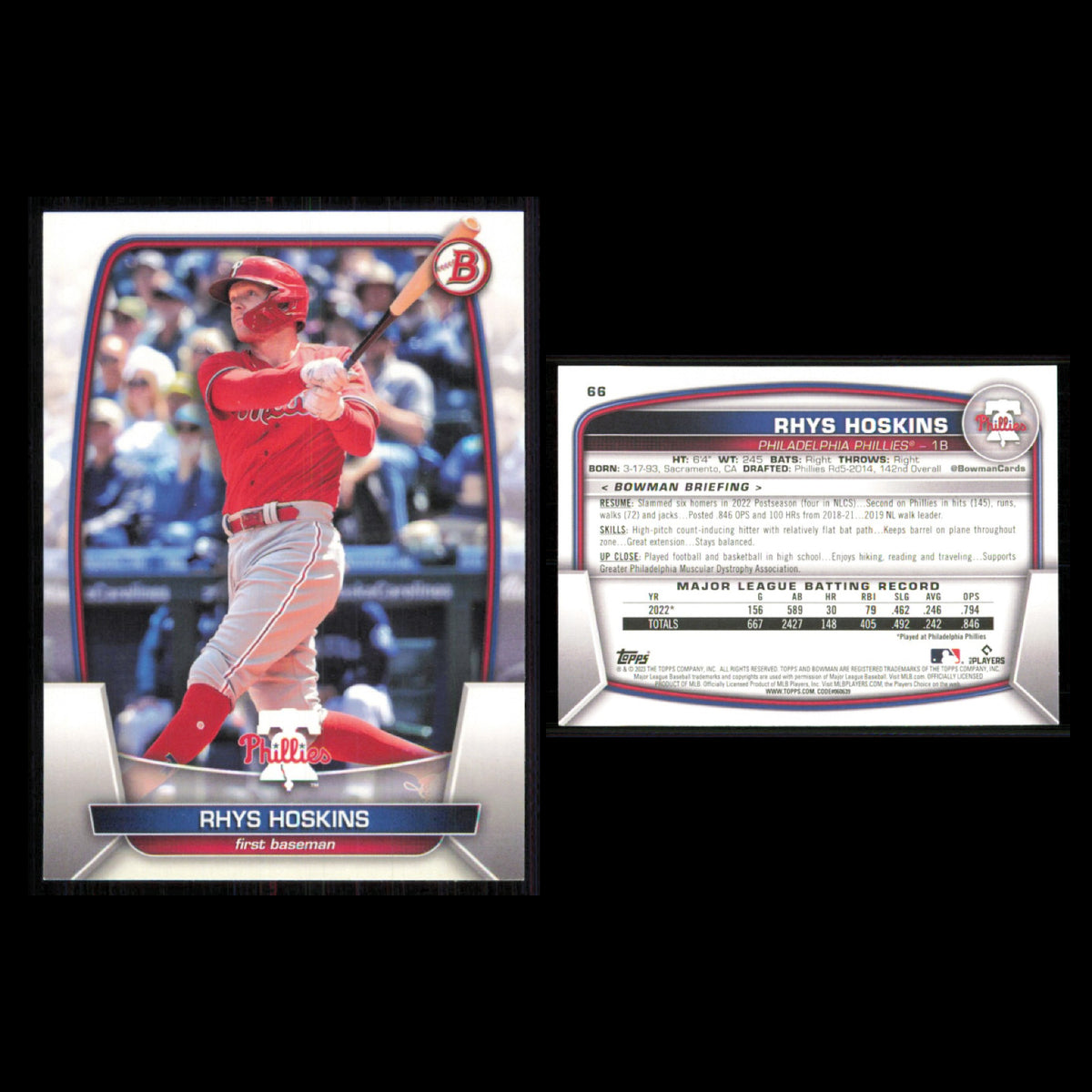 Philadelphia Phillies Lot 11 Baseball Cards Bowman Chrome Prospects NM Baseball