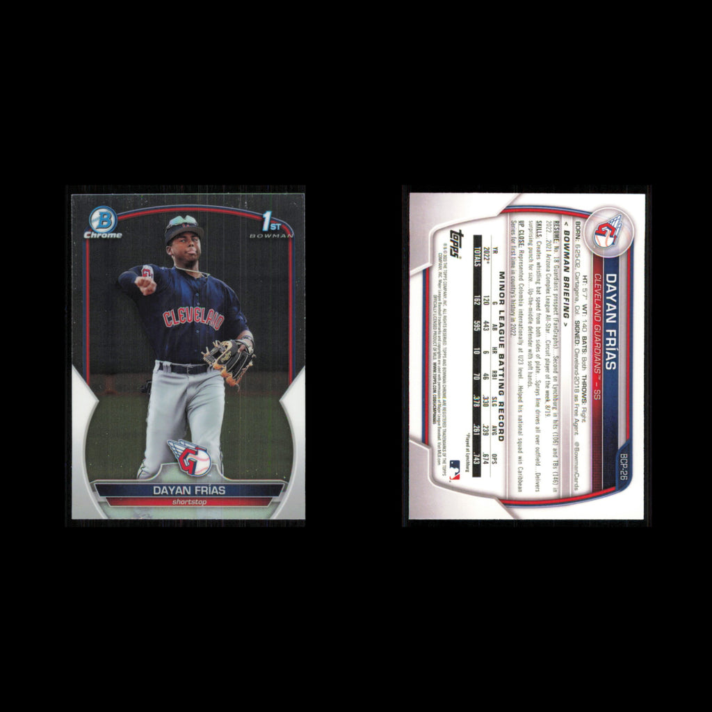 Cleveland Guardians Lot 9 Baseball Cards Bowman Jose Ramirez NM Baseball MLB