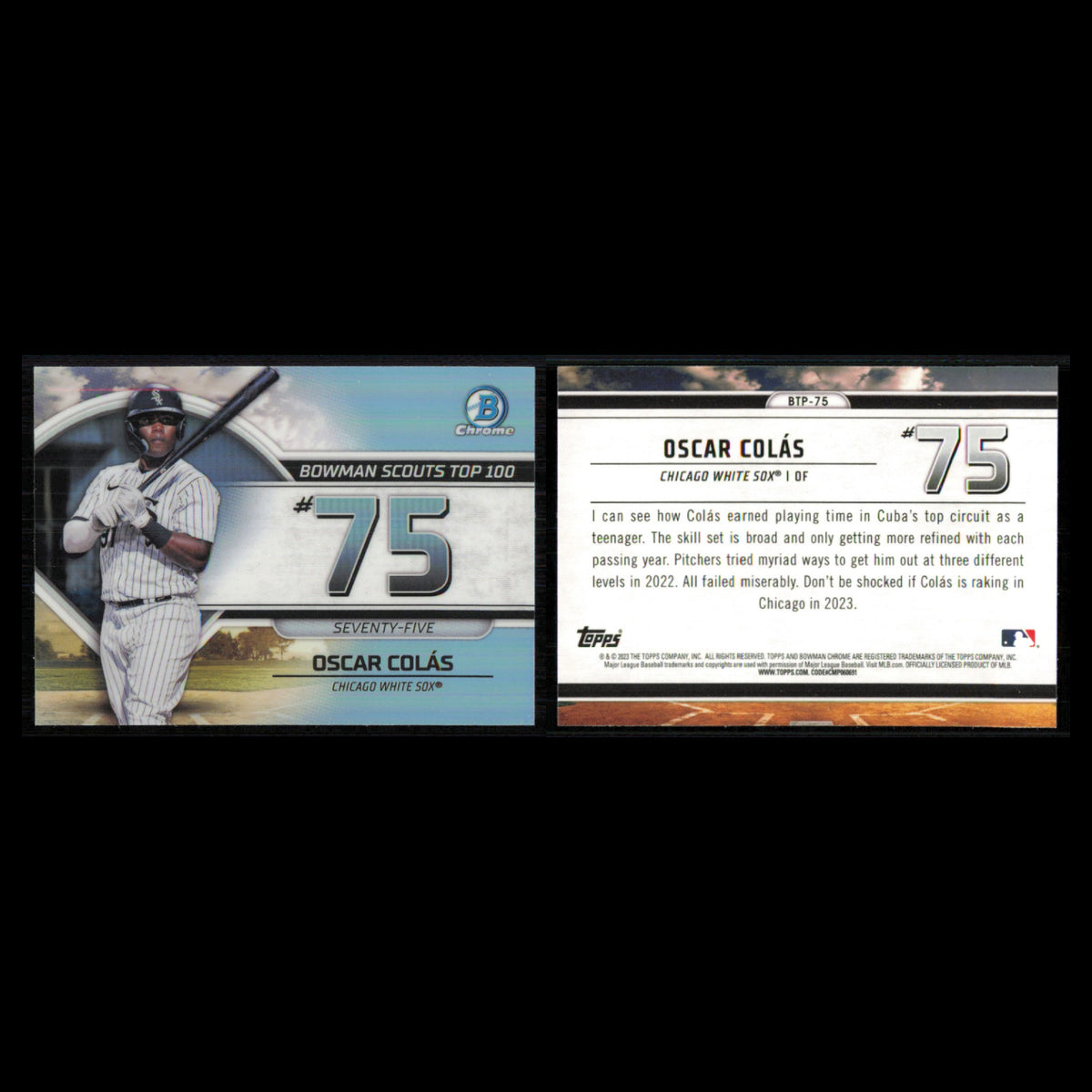 Luis Robert Lot 5 Baseball Cards 2023 Bowman Chicago White Sox Set Collection NM