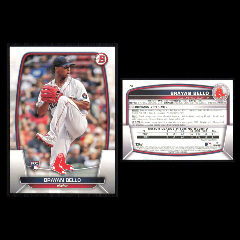 Boston Red Sox Lot 10 Baseball Cards Bowman Prospects Freili Encarnacion NM MLB