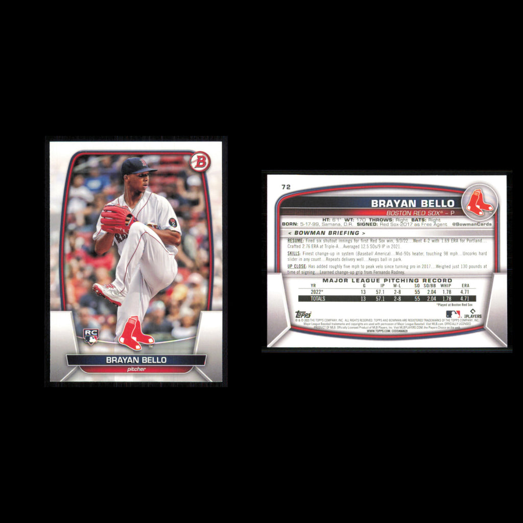 Boston Red Sox Lot 9 Baseball Cards Bowman Chrome Prospects Marcelo Mayer NM MLB