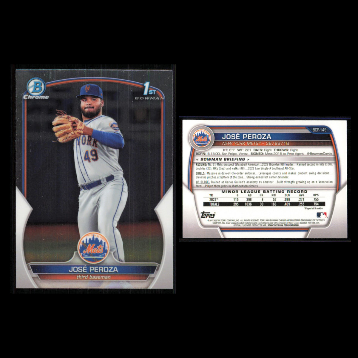 New York Mets Lot 10 Baseball Cards Bowman Pete Alonso NM Baseball MLB