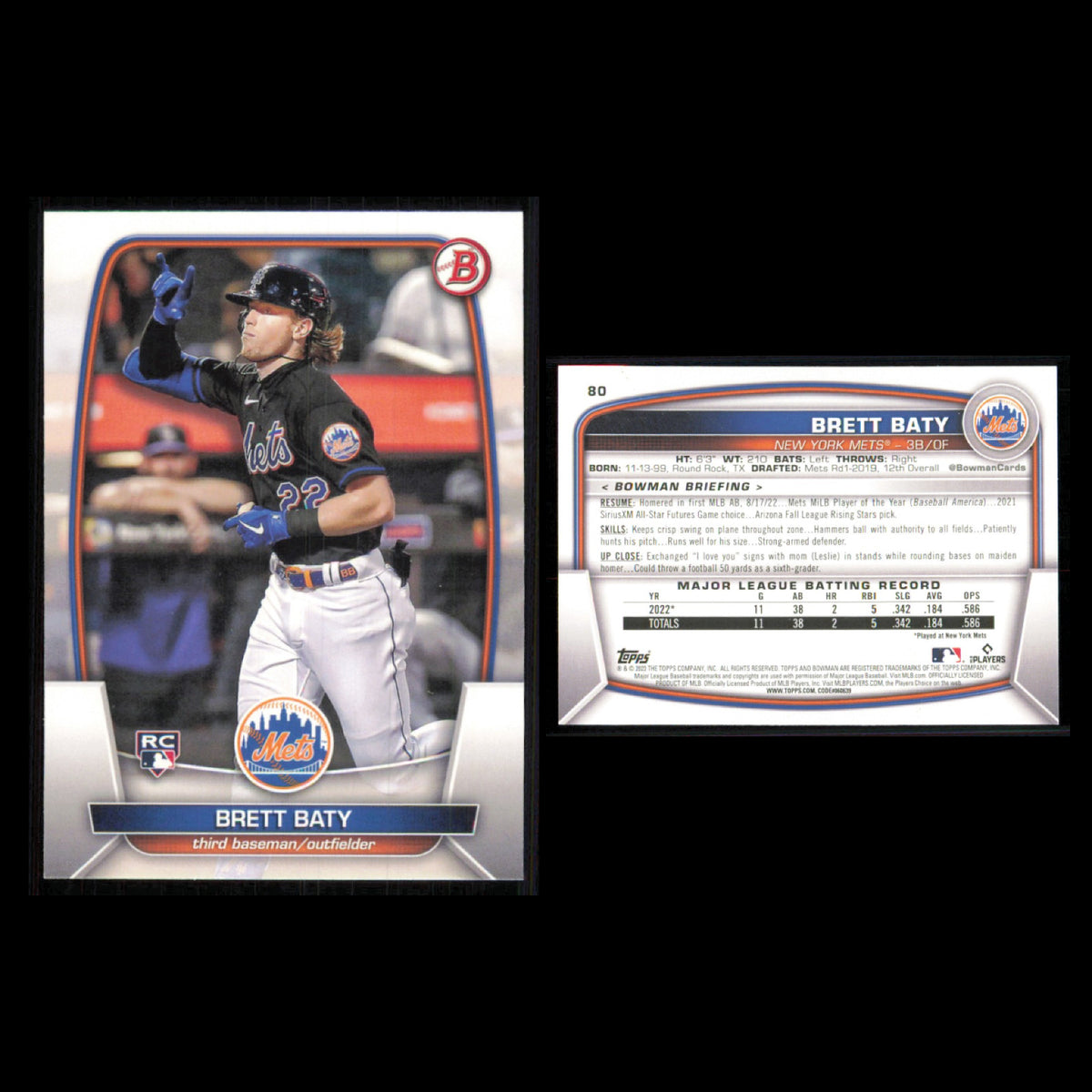 New York Mets Lot 10 Baseball Cards Bowman Chrome Prospects Alex Ramirez NM MLB