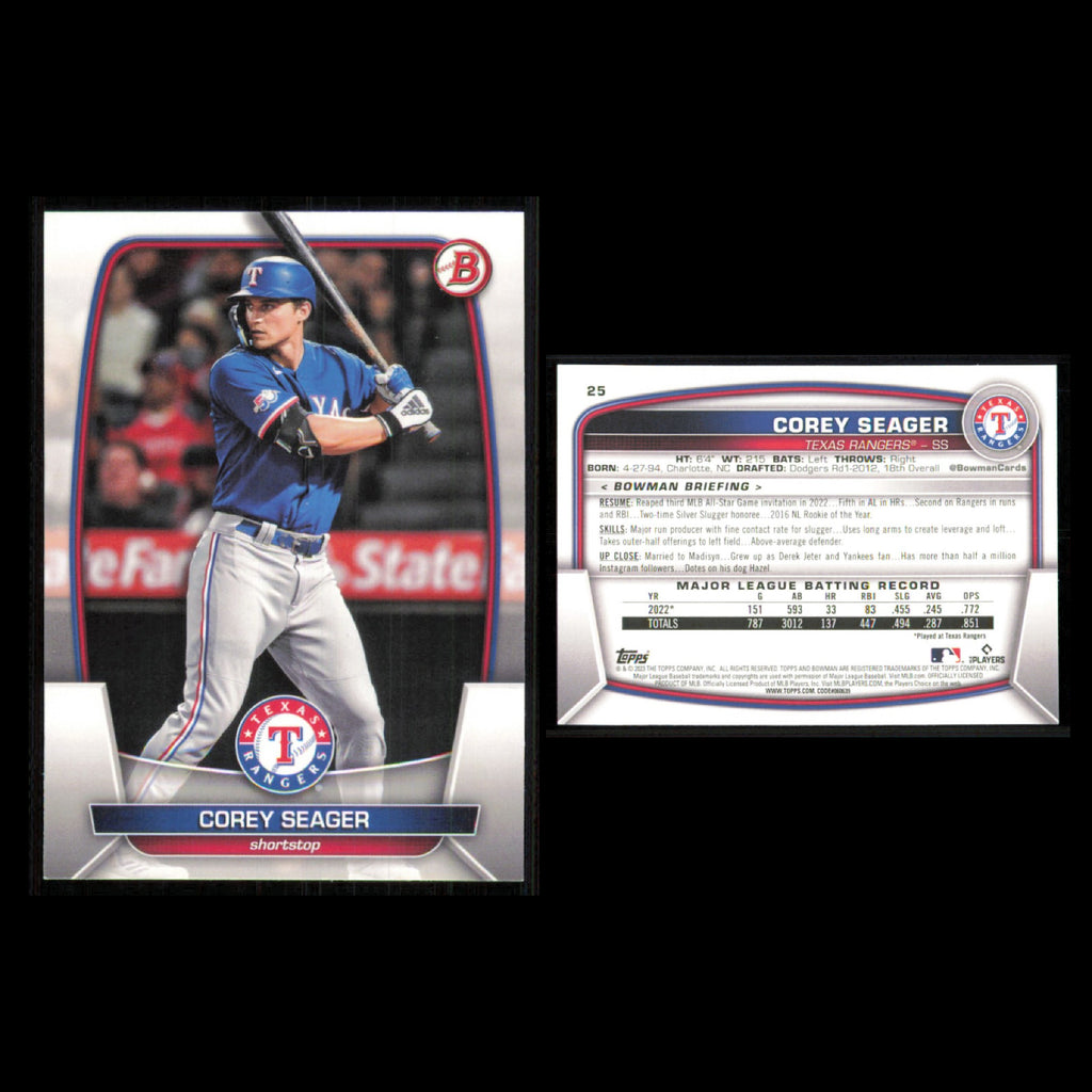 Texas Rangers Lot 10 Baseball Cards Bowman Prospects Anthony Gutierrez NM MLB