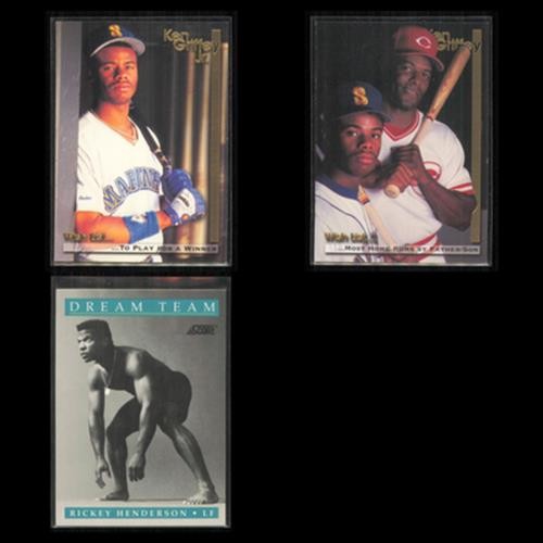 Ken Griffey Jr Lot 3 Baseball Cards 1995 MegaCards Seattle Mariners Set MLB NM