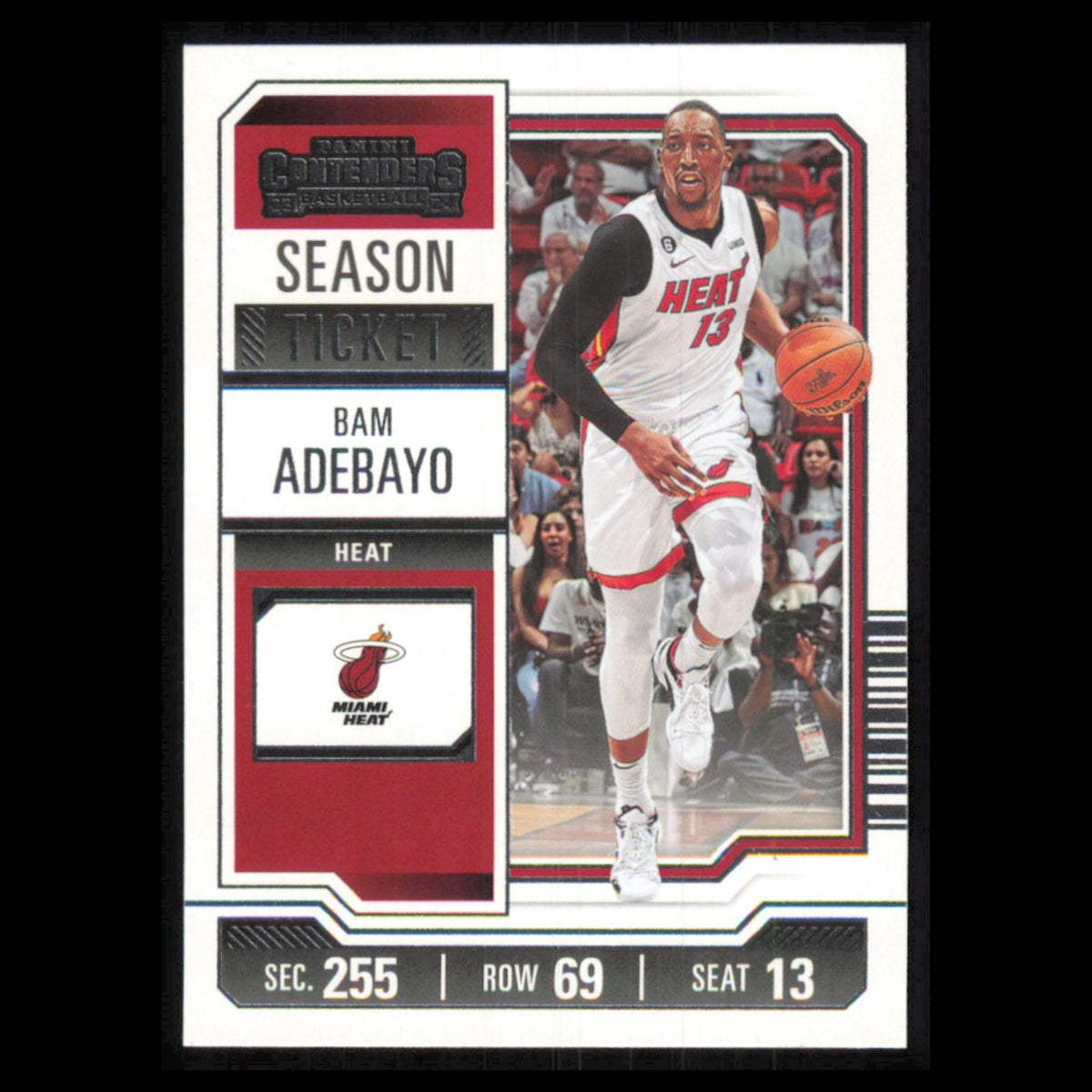 Bam Adebayo #78 2023 Panini Contenders Miami Heat Basketball Card NBA NM