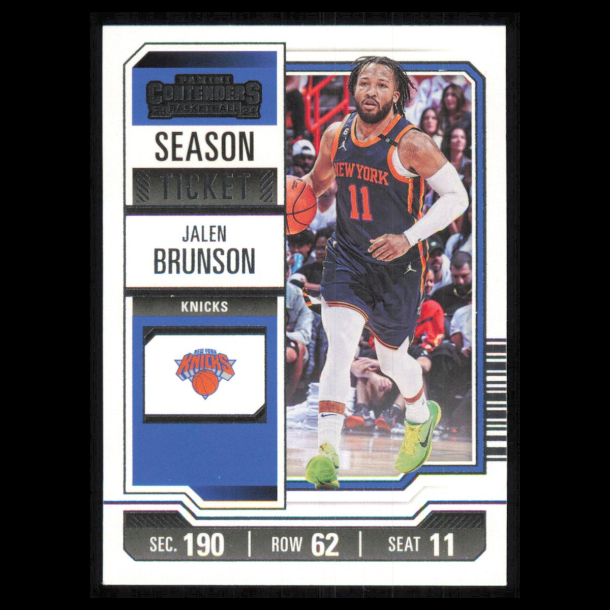 Jalen Brunson #59 2023 Panini Contenders New York Knicks Basketball Card NBA NM
