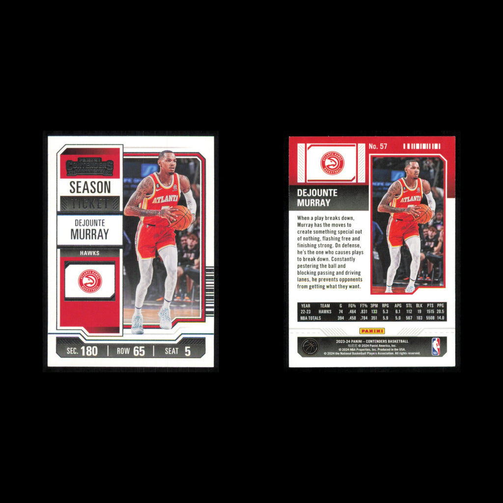 Dejounte Murray #57 2023 Panini Contenders Atlanta Hawks Basketball Card NBA NM