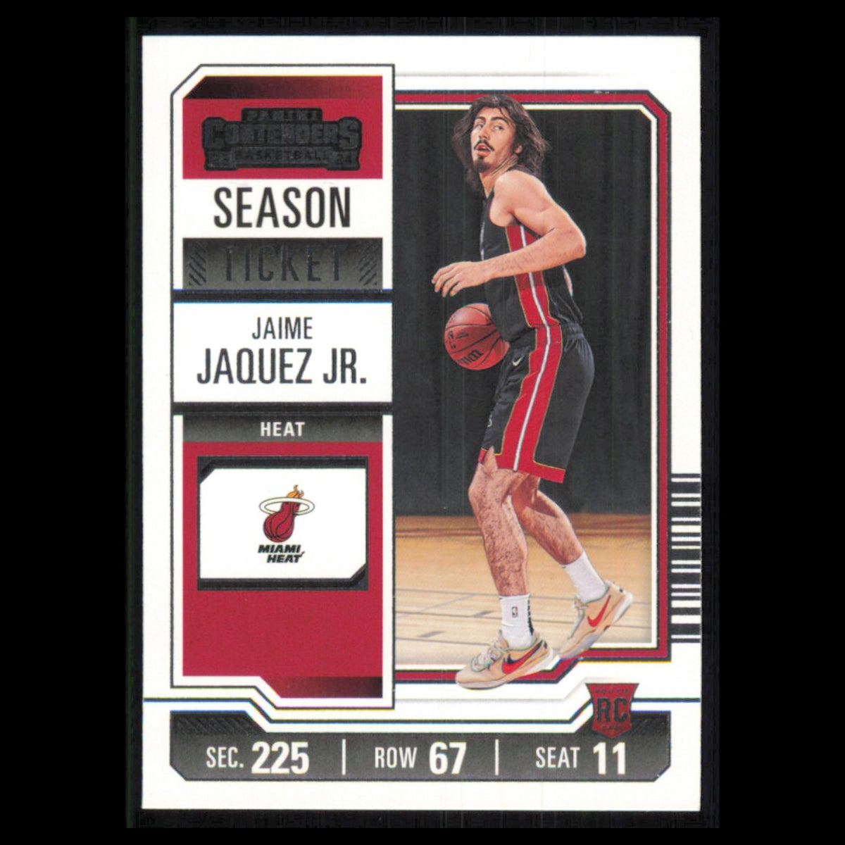 Jaime Jaquez Jr. Rookie #84 2023 Panini Contenders Miami Heat Basketball Card NM