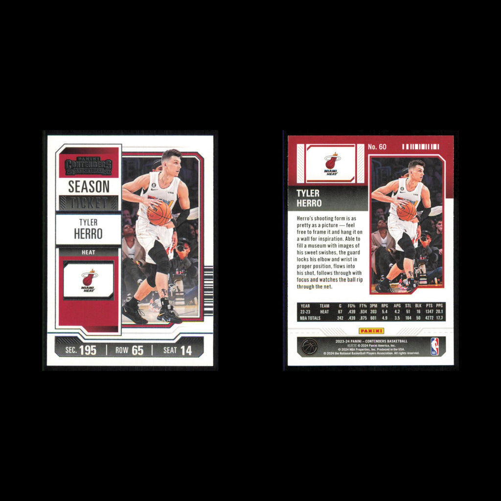 Tyler Herro #60 2023 Panini Contenders Miami Heat Basketball Card NBA NM