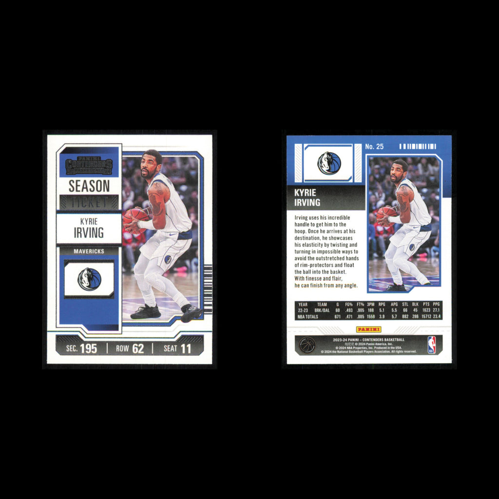 Kyrie Irving #25 2023 Panini Contenders Dallas Mavericks Basketball Card NBA NM