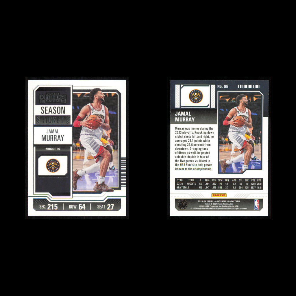 Jamal Murray #98 2023 Panini Contenders Denver Nuggets Basketball Card NBA NM