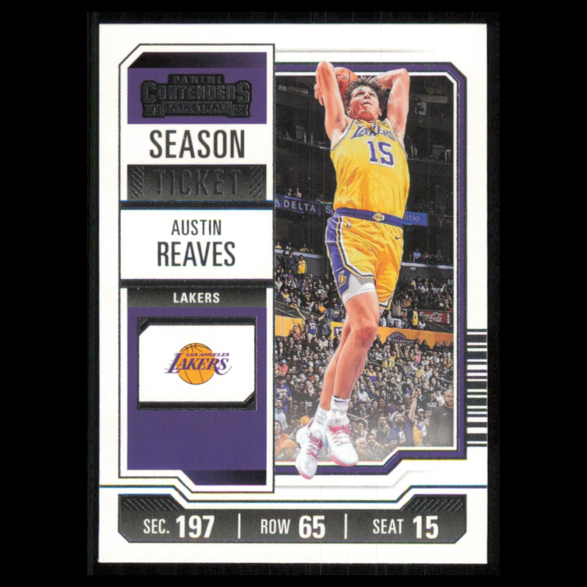 Austin Reaves #15 2023 Panini Contenders Los Angeles Lakers Basketball Card NBA