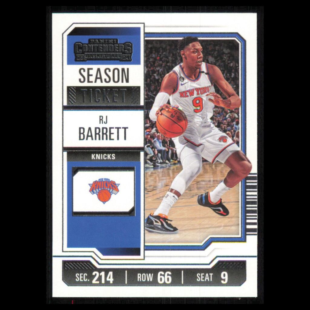 RJ Barrett #2 2023 Panini Contenders New York Knicks Basketball Card NBA NM