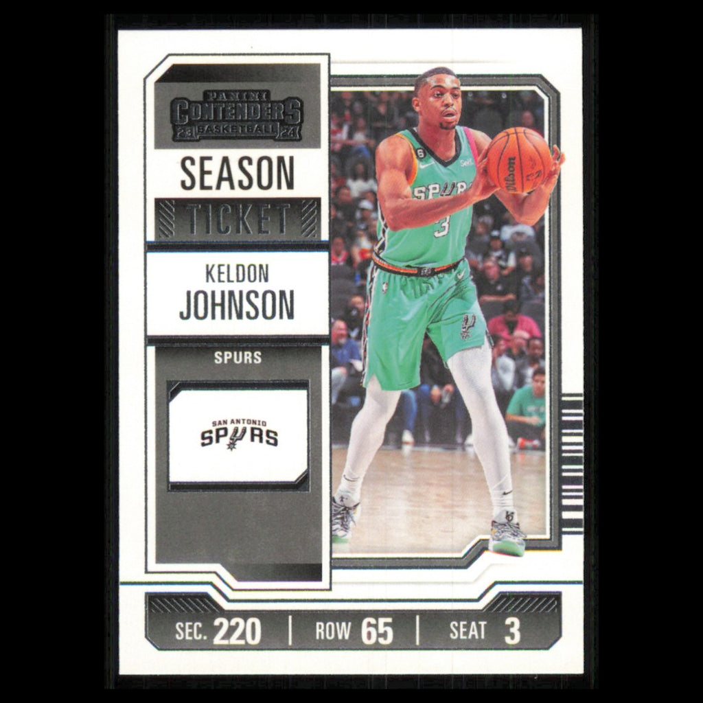 Keldon Johnson #68 2023 Panini Contenders San Antonio Spurs Basketball Card NBA