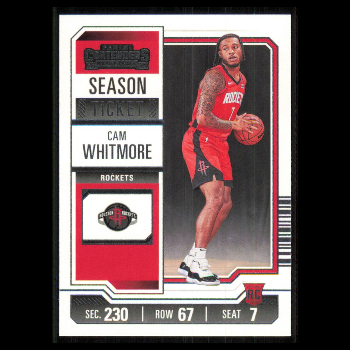 Cam Whitmore Rookie #95 2023 Panini Contenders Houston Rockets Basketball Card