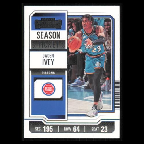 Jaden Ivey #44 2023 Panini Contenders Detroit Pistons Basketball Card NBA NM