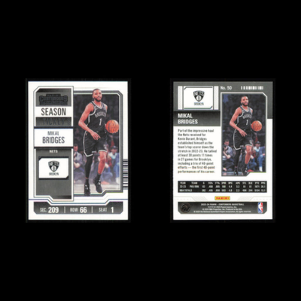 Mikal Bridges #50 2023 Panini Contenders Brooklyn Nets Basketball Card NBA NM