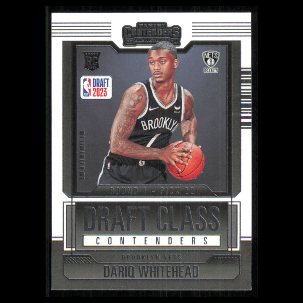 Dariq Whirehead Rookie #6 2023 Panini Contenders Brooklyn Nets Basketball Card