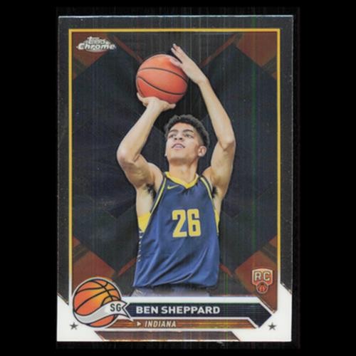 Ben Sheppard Rookie #83 2024 Topps Chrome Indiana Pacers Basketball Card NBA NM
