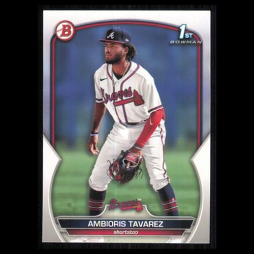Ambioris Tavarez #BP-33 2023 Bowman Prospects Atlanta Braves Baseball Card MLB