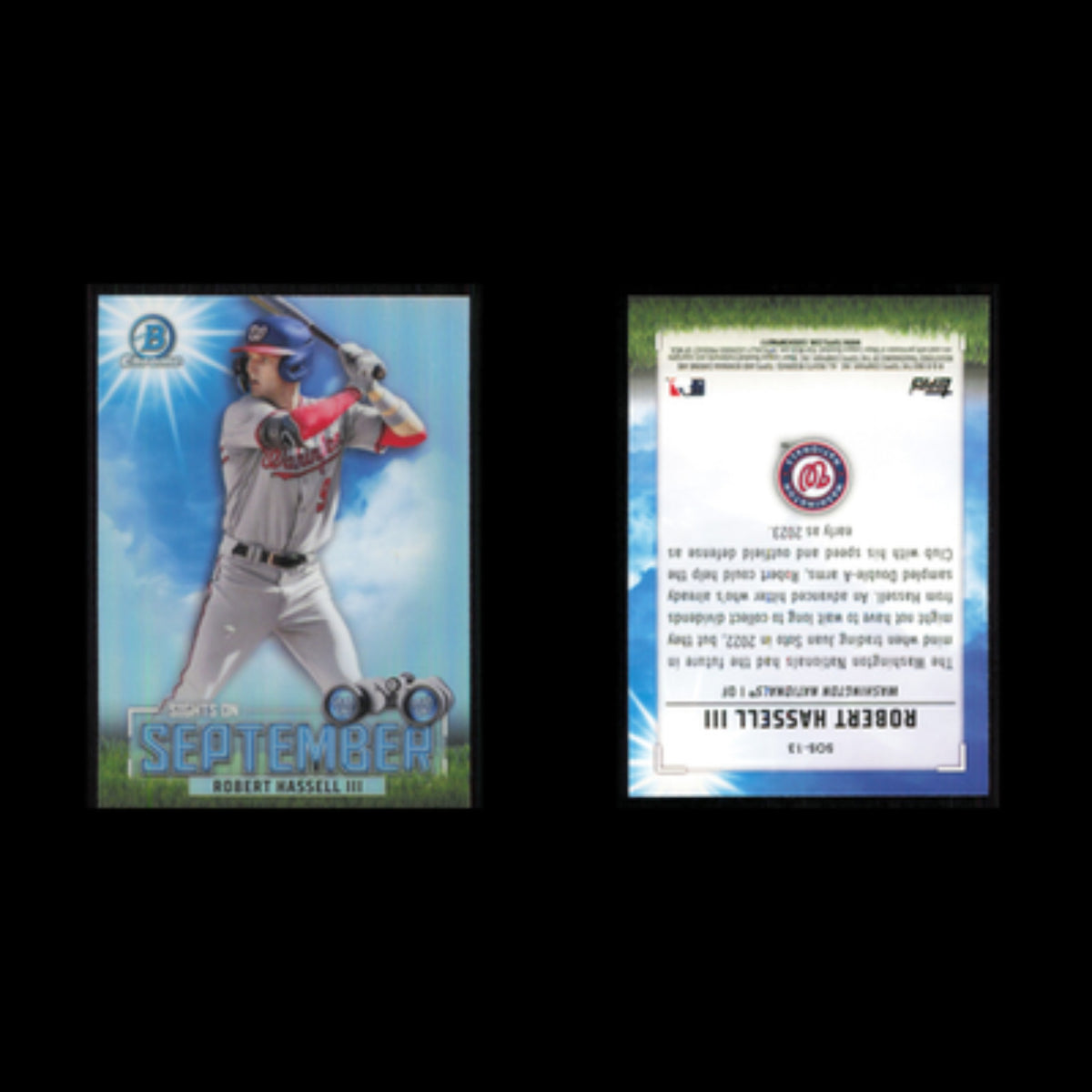 Robert Hassell III #SOS-13 2023 Bowman Chrome Prospects Washington Nationals MLB