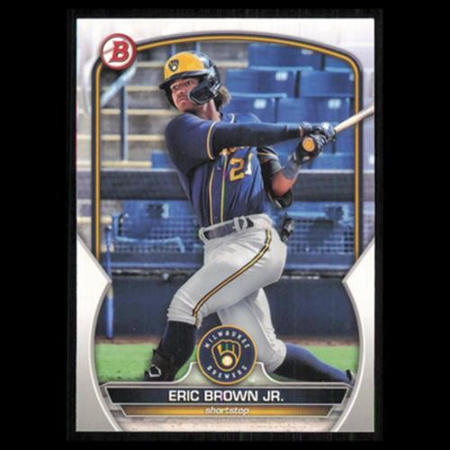 Eric Brown Jr. #BP-41 2023 Bowman Prospects Milwaukee Brewers Baseball Card MLB