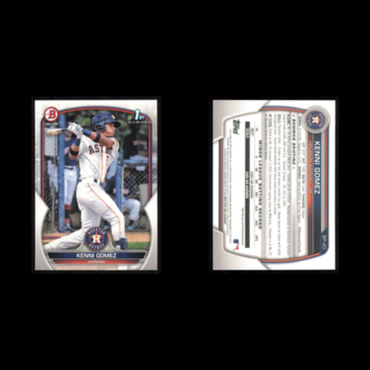 Kenni Gomez #BP-40 2023 Bowman Prospects Houston Astros Baseball Card MLB NM