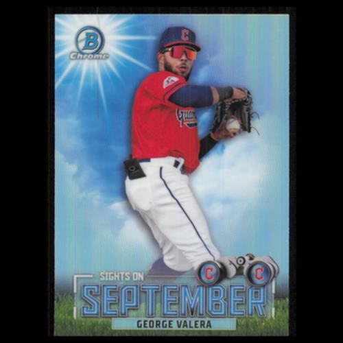 George Valera #SOS-9 2023 Bowman Chrome Prospects Cleveland Guardians Baseball