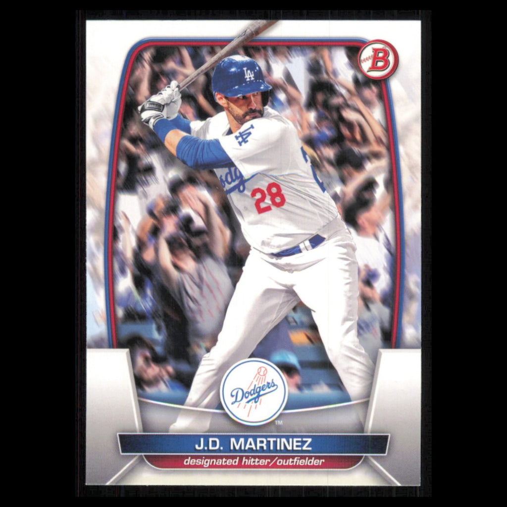 J.D. Martinez #21 2023 Bowman Los Angeles Dodgers Baseball Card MLB NM