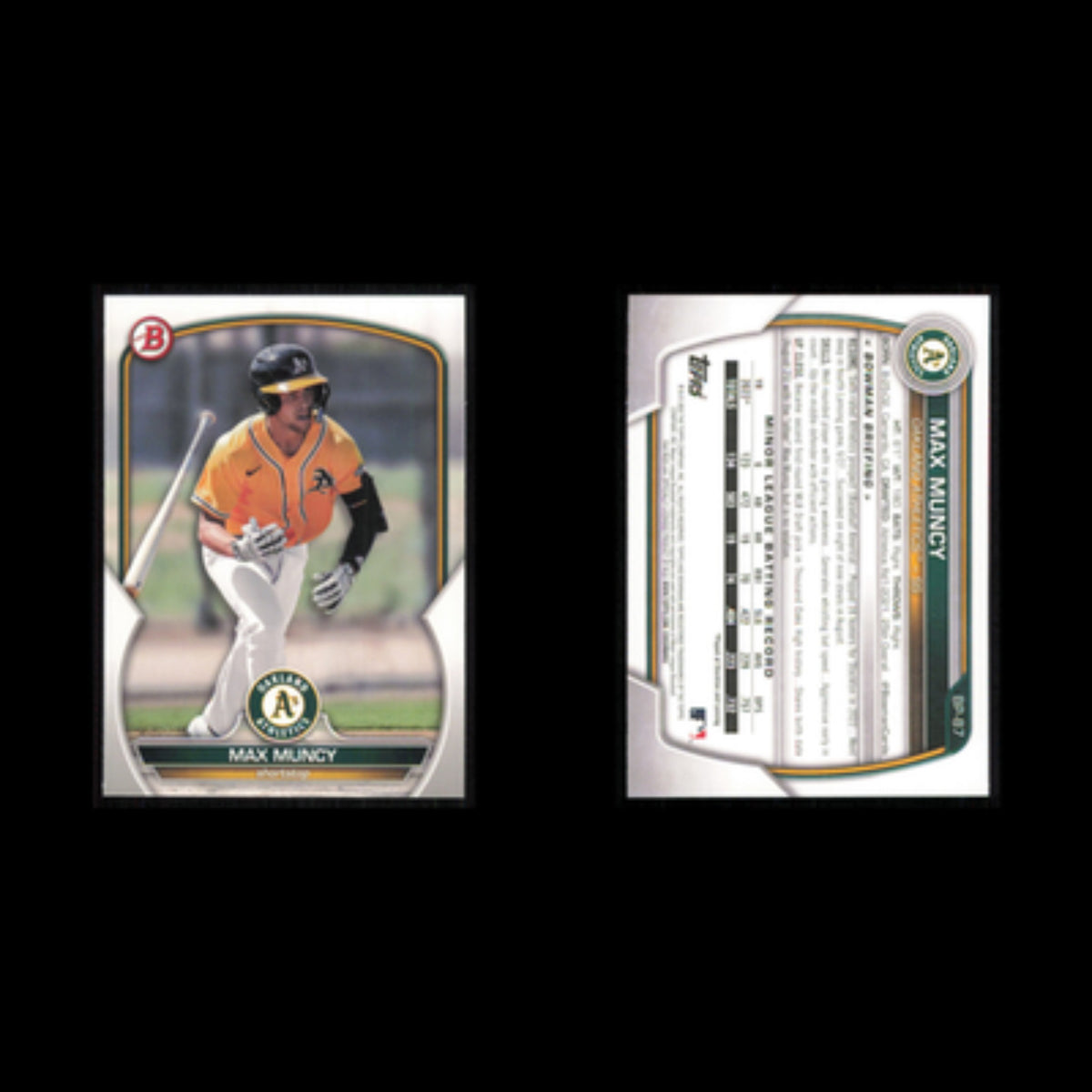 Max Muncy #BP-87 2023 Bowman Prospects Oakland Athletics Baseball Card MLB NM