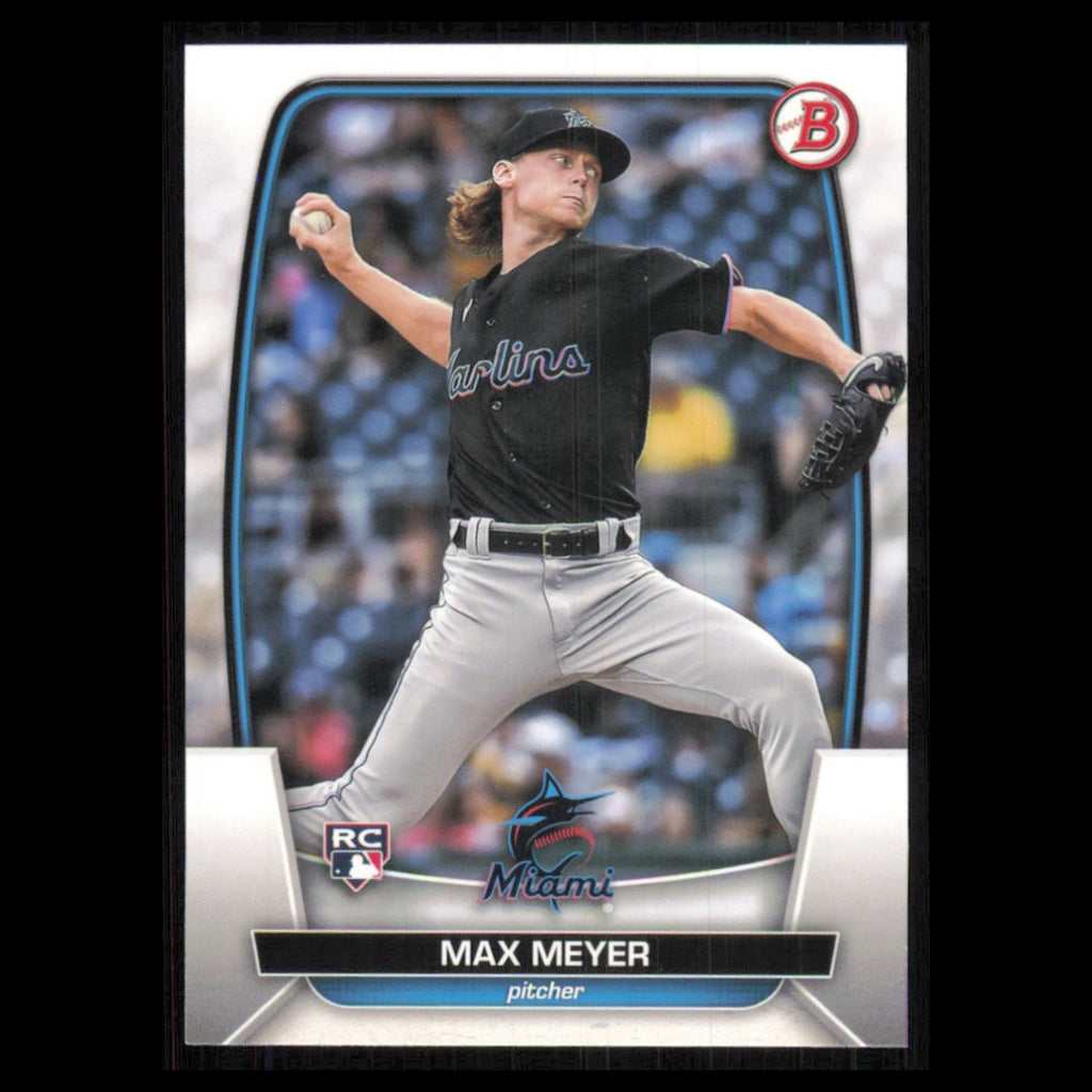 Max Meyer Rookie #36 2023 Bowman Miami Marlins Baseball Card MLB NM
