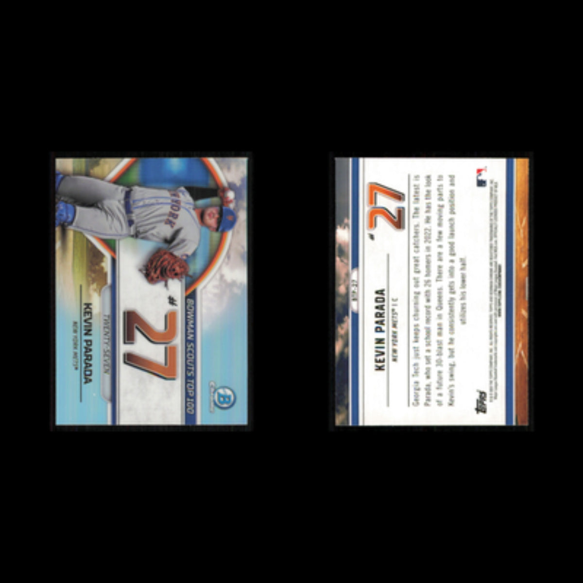 Kevin Parada #BTP-27 2023 Bowman Chrome Prospects New York Mets Baseball Card NM
