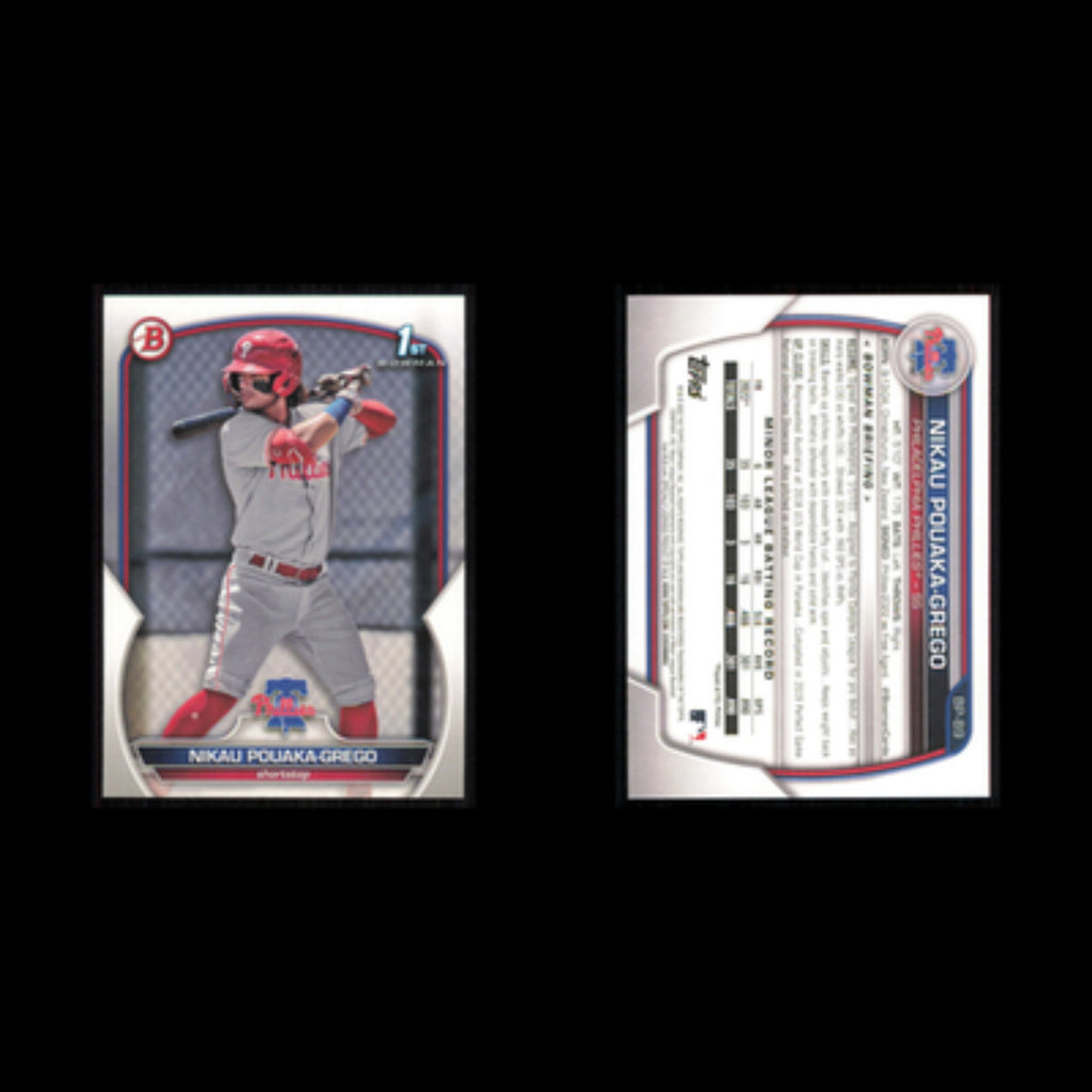 Nikau Pouaka-Grego #BP-89 2023 Bowman Prospects Philadelphia Phillies Baseball