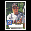 Timo Perez #307 2001 Topps Heritage New York Mets Baseball Card MLB NM
