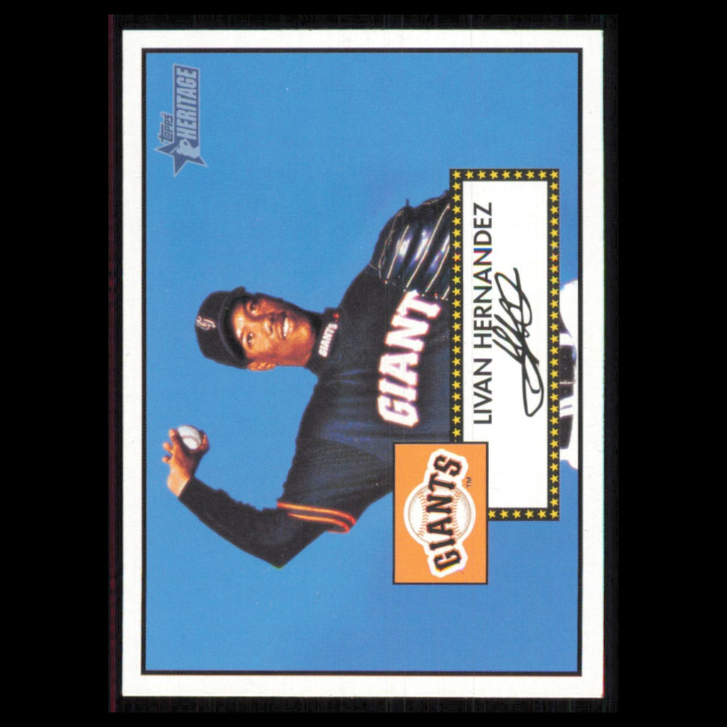 Livan Hernandez #301 2001 Topps Heritage San Francisco Giants Baseball Card MLB