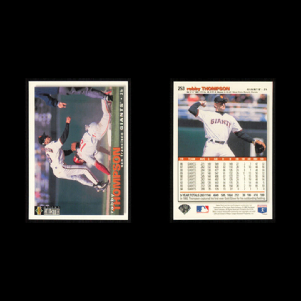 Robby Thompson #253 1995 Upper Deck Collectors Choice San Francisco Giants Card