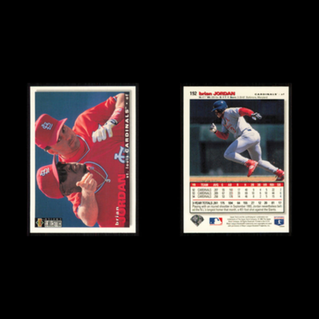 Brian Jordan #192 1995 Upper Deck Collectors Choice St. Louis Cardinals Baseball