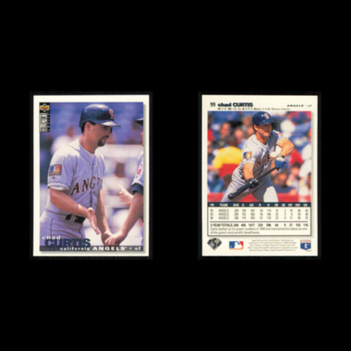 Chad Curtis #99 1995 Upper Deck Collectors Choice California Angels Baseball MLB