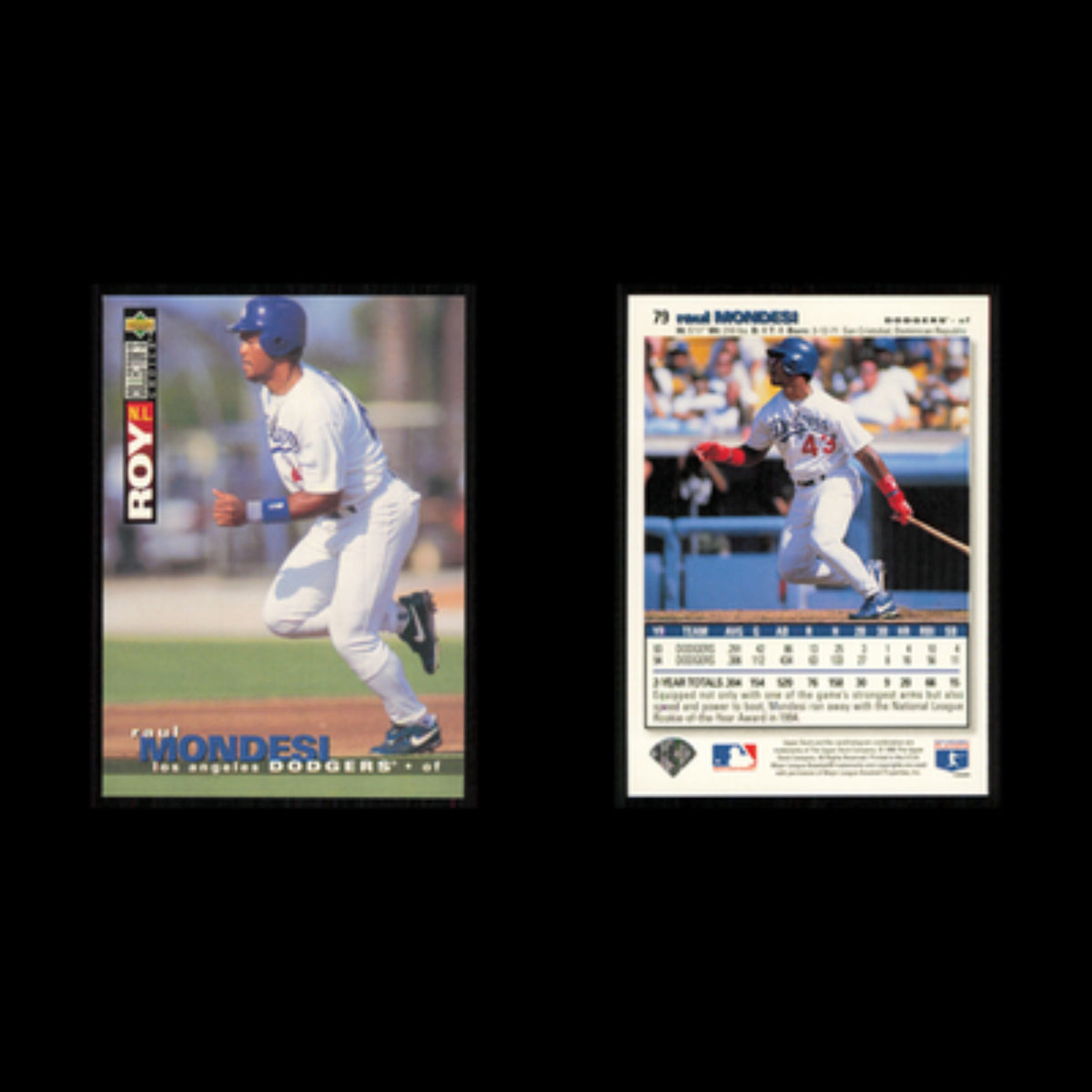 Raul Mondesi #79 1995 Upper Deck Collectors Choice Los Angeles Dodgers Baseball
