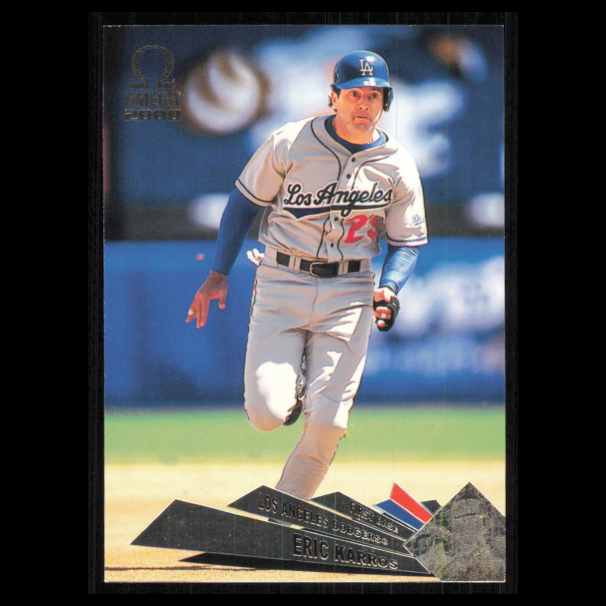 Eric Karros #74 2000 Pacific Omega Los Angeles Dodgers Baseball Card MLB NM